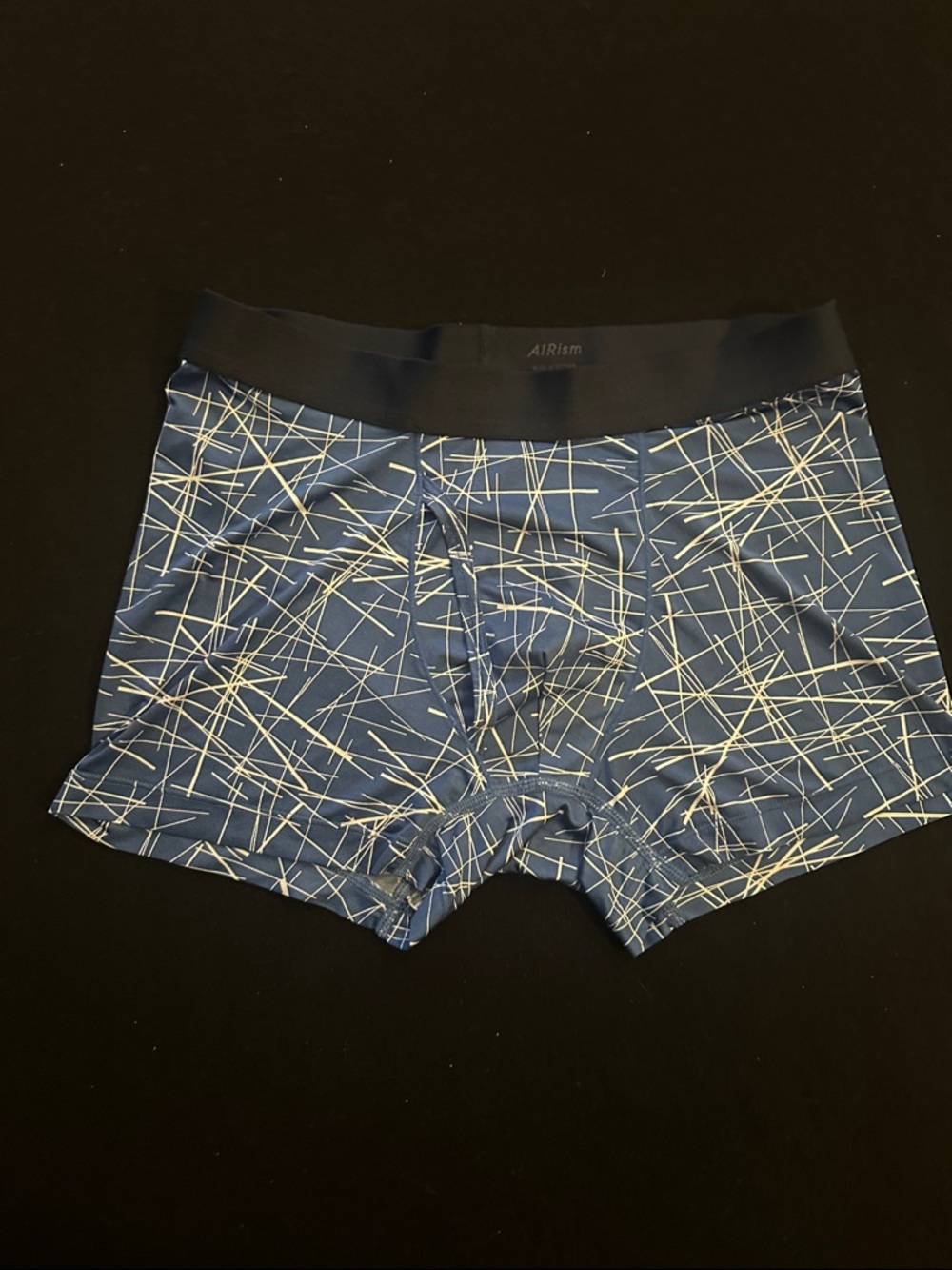 Uniqlo Navy and White AIRism Patterned Boxer Briefs